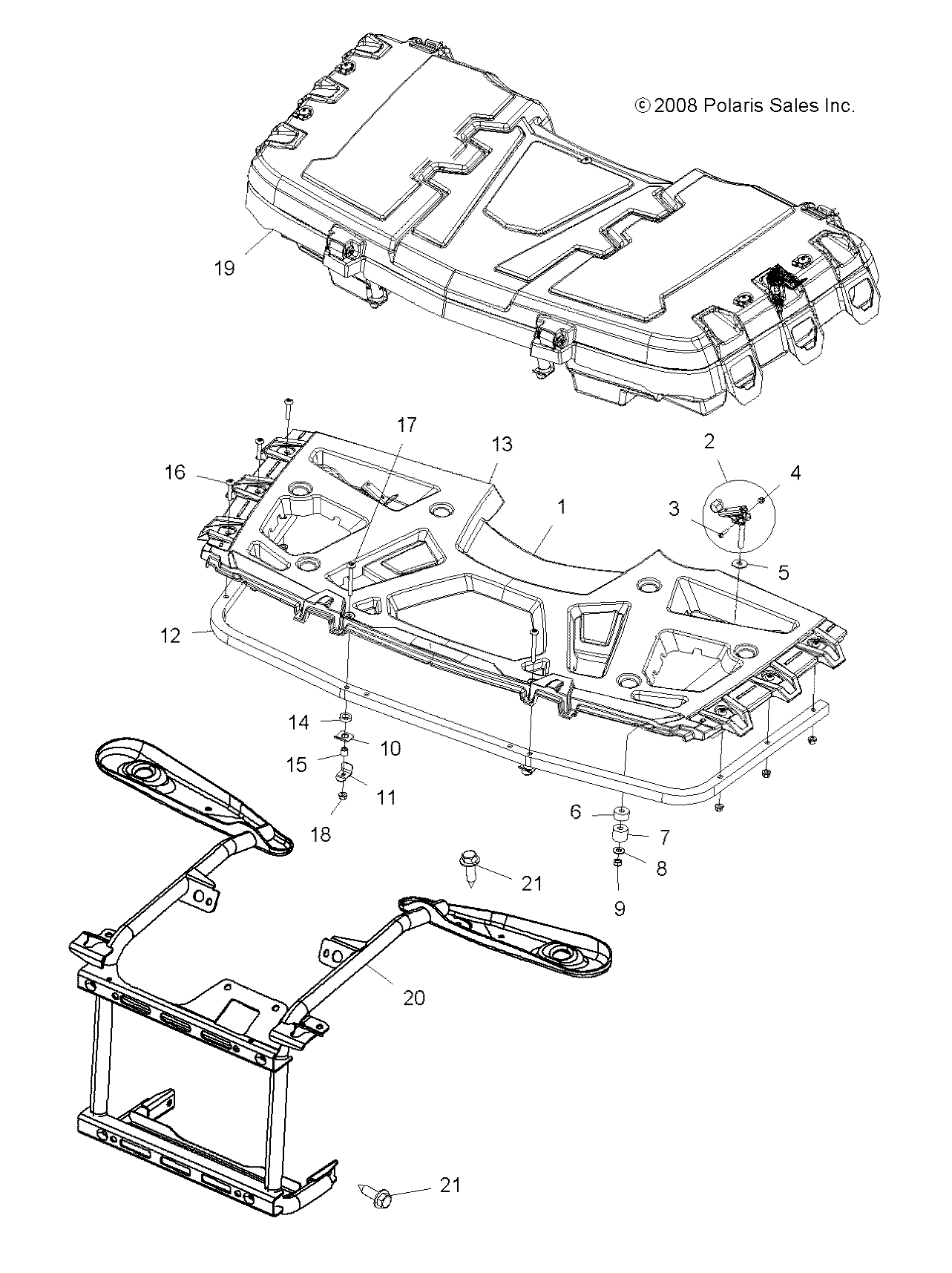 Part Number : 1015775 WELD-SUPPORT RACK FRONT