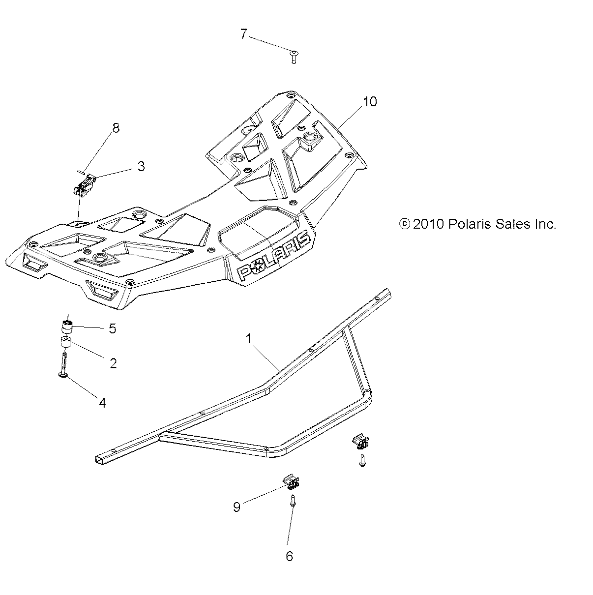 Part Number : 5438546-070 BASIC RACK  FRONT