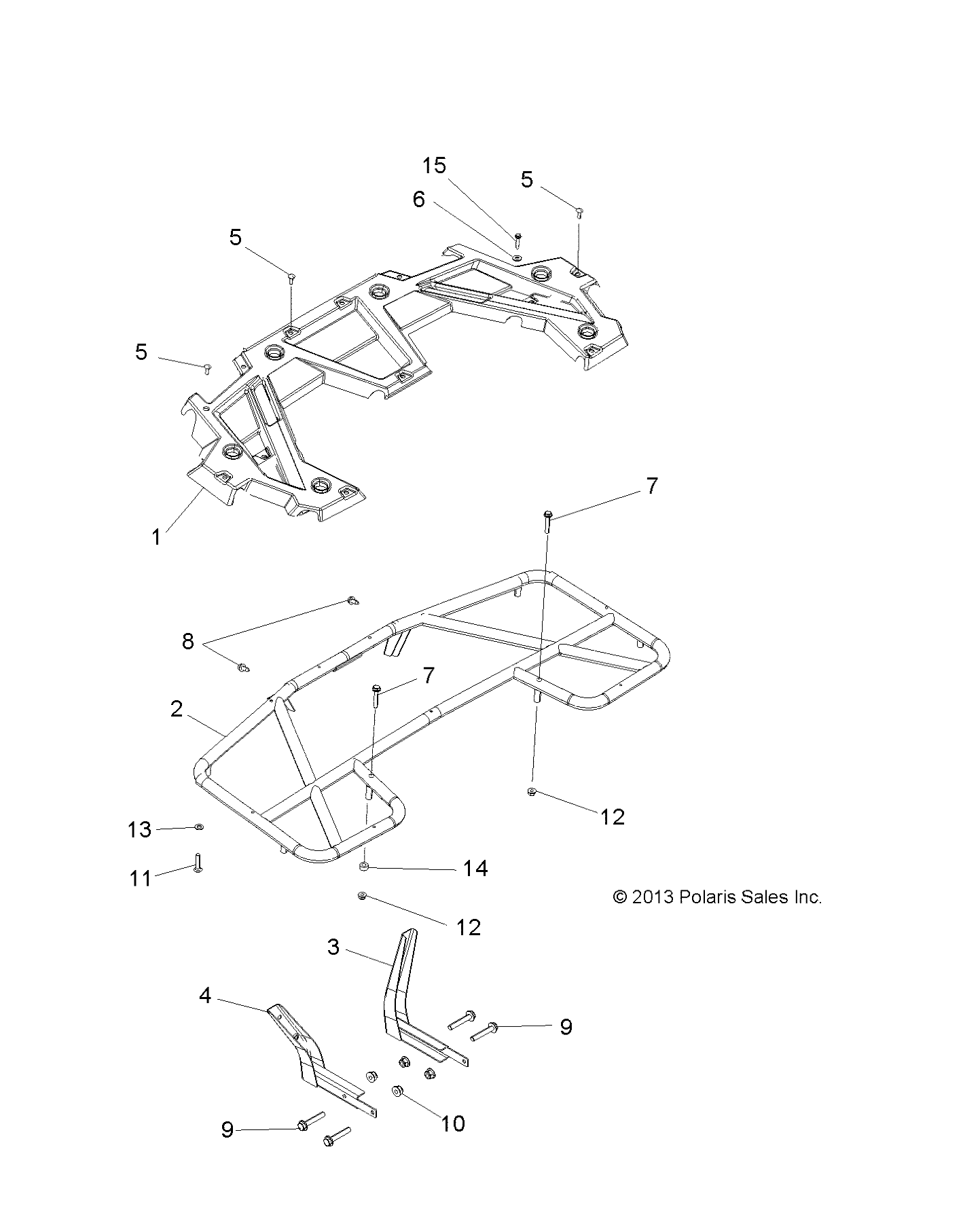 Part Number : 1014666-067 WELD-BRACE REAR RACK LH BLK