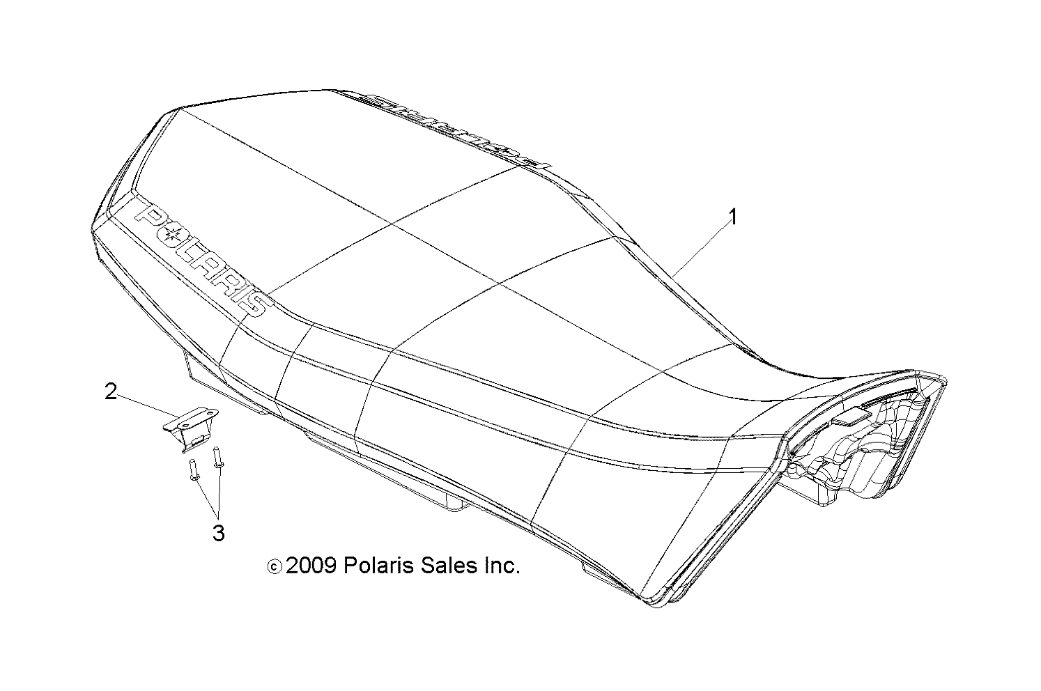 Part Number : 2684907-070 SEAT ASSEMBLY  GLOSS BLACK