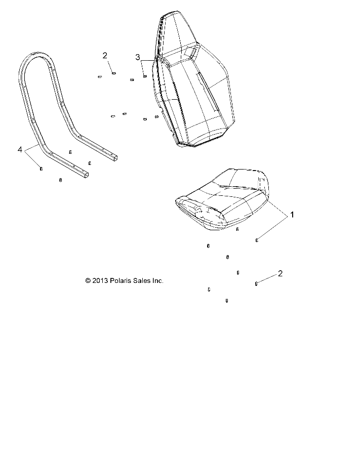 Part Number : 2634133 TUBULAR SEAT HOOP ASSEMBLY  BL