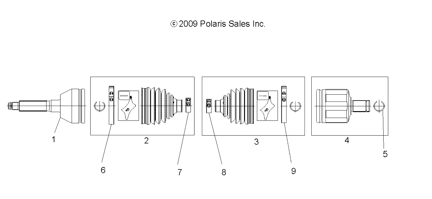 Part Number : 1332656 ASM-SHAFT HALF FRONT