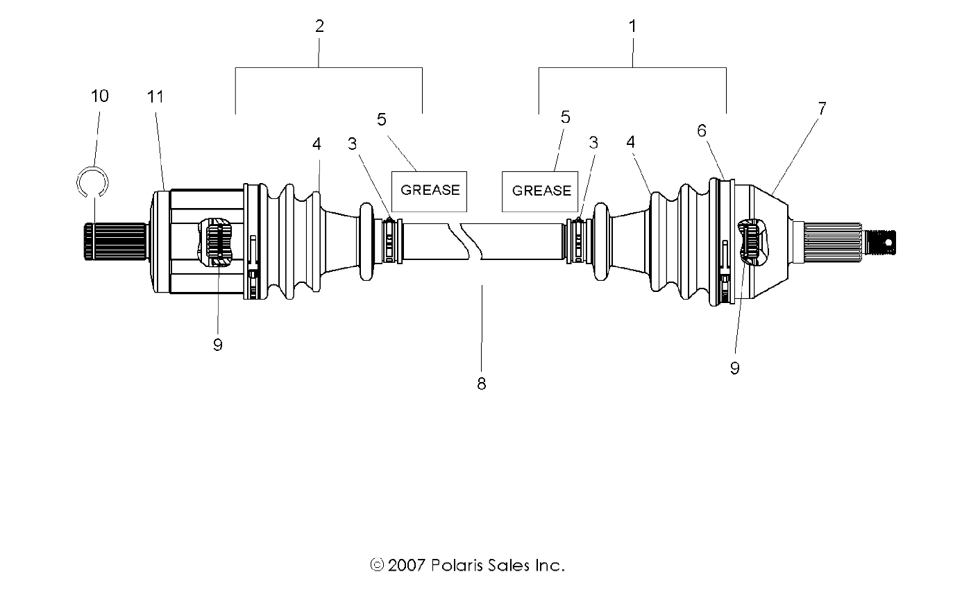 Part Number : 2204360 PLUNGING JOINT