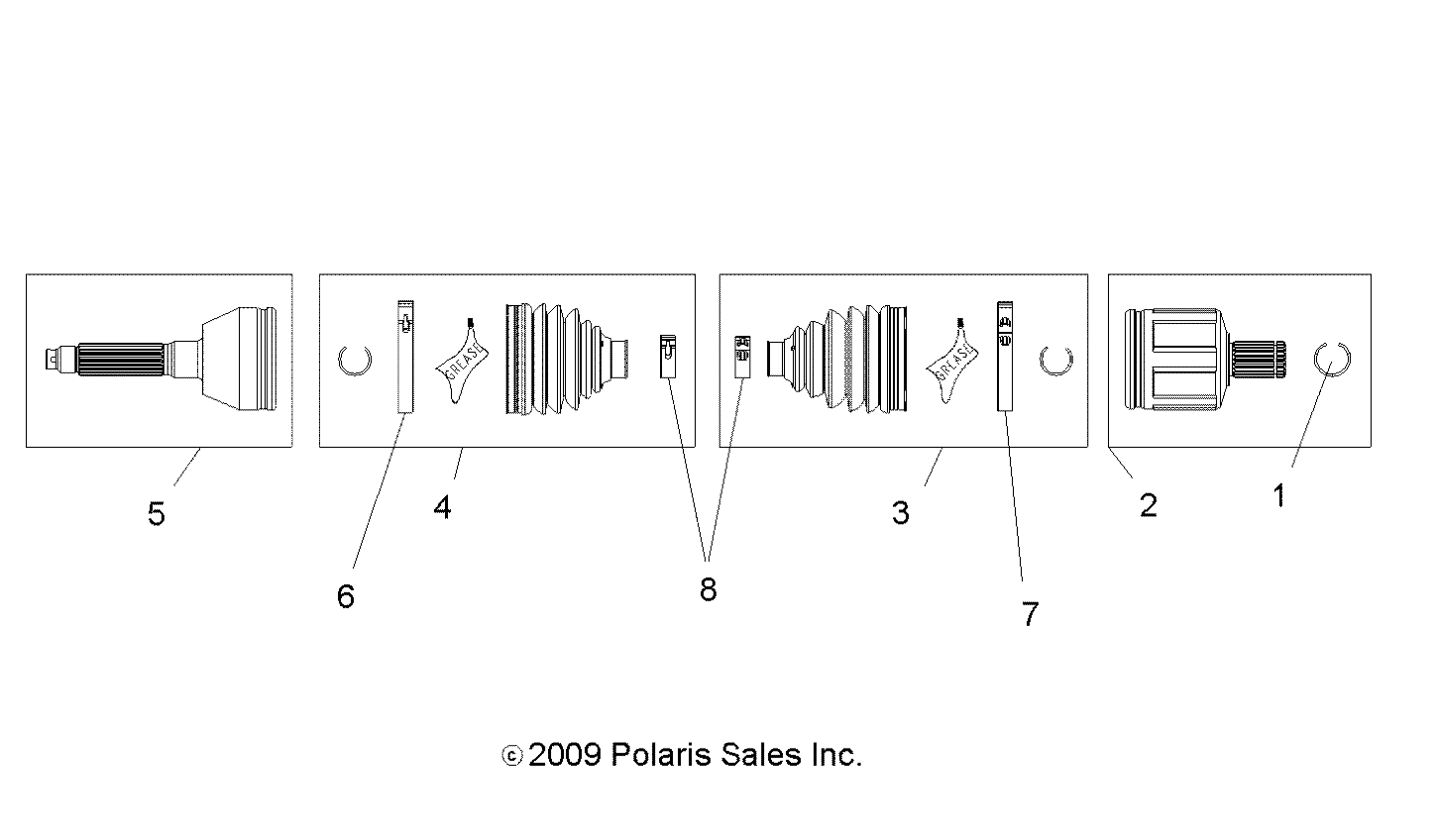 Foto diagrama Polaris que contem a peça 2203332