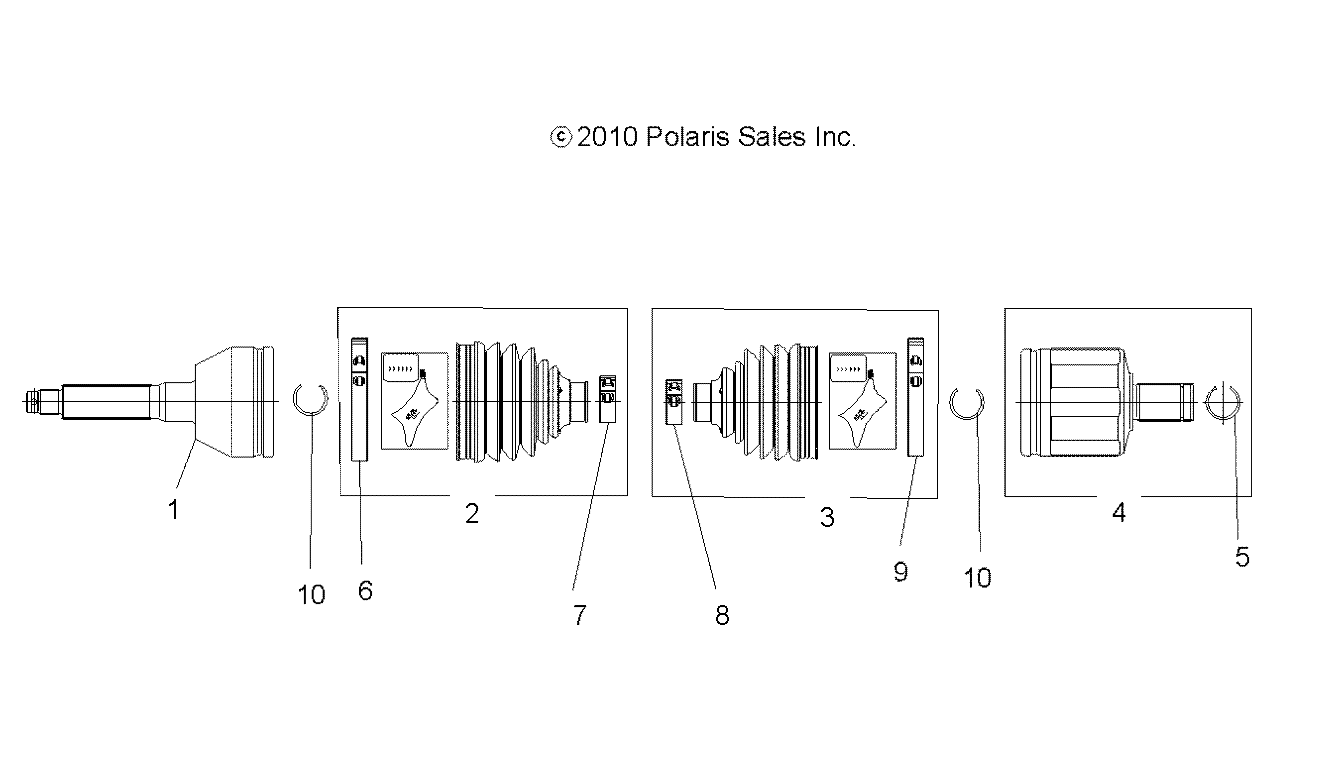 Foto diagrama Polaris que contem a peça 7710669