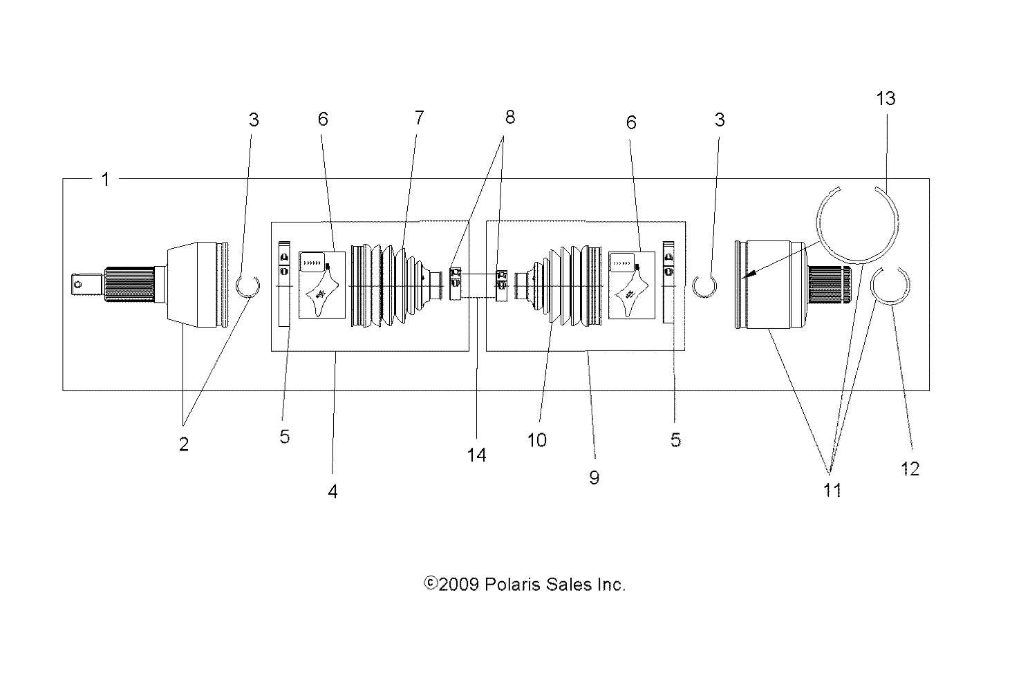 Foto diagrama Polaris que contem a peça 1332642