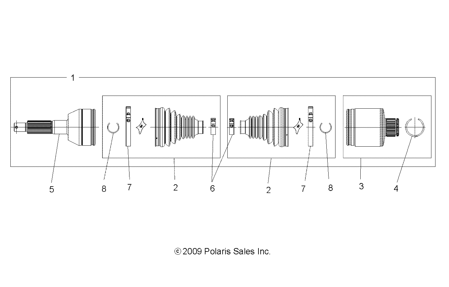 Foto diagrama Polaris que contem a peça 2204207