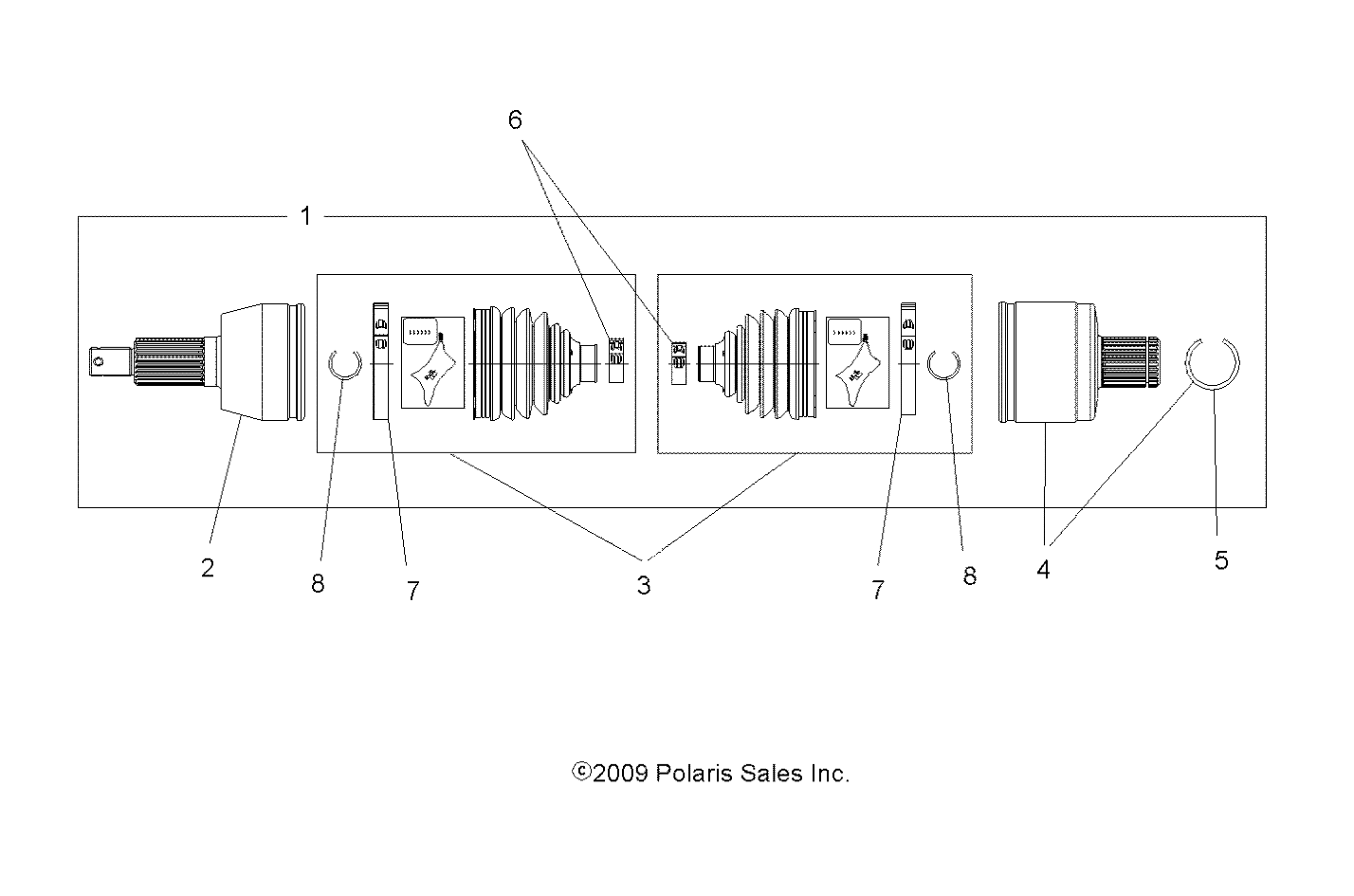 Foto diagrama Polaris que contem a peça 7710577