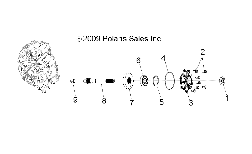 Foto diagrama Polaris que contem a peça 3233555