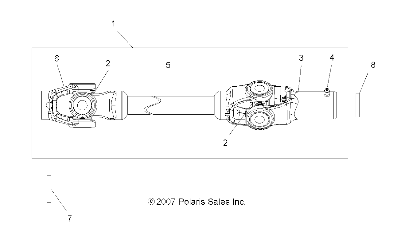 Part Number : 1332475 WELD-SHAFT PROP FRONT SINGLE