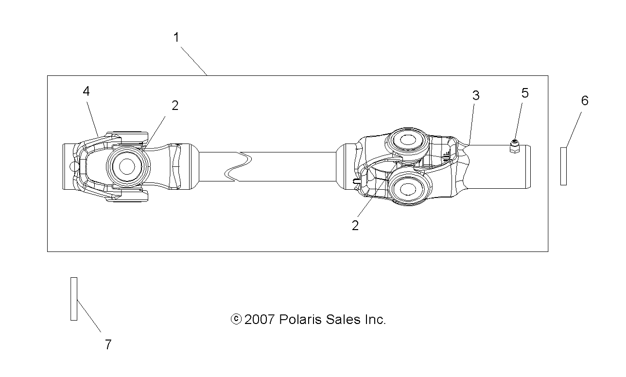 Part Number : 1332620 PROP SHAFT ASSEMBLY  FRONT