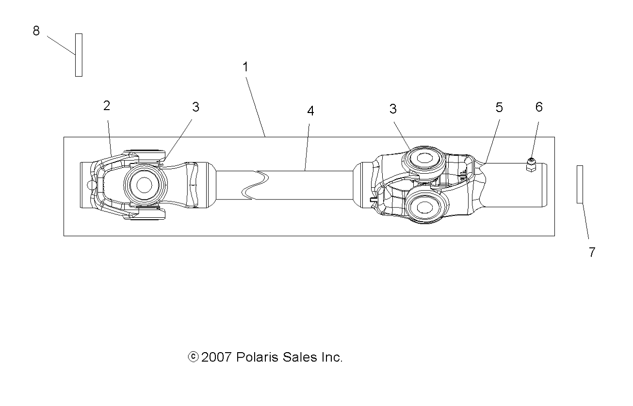 Part Number : 1332621 PROP SHAFT ASSEMBLY  FRONT