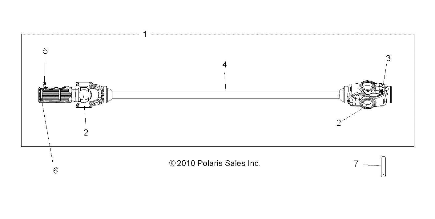 Foto diagrama Polaris que contem a peça 1350089
