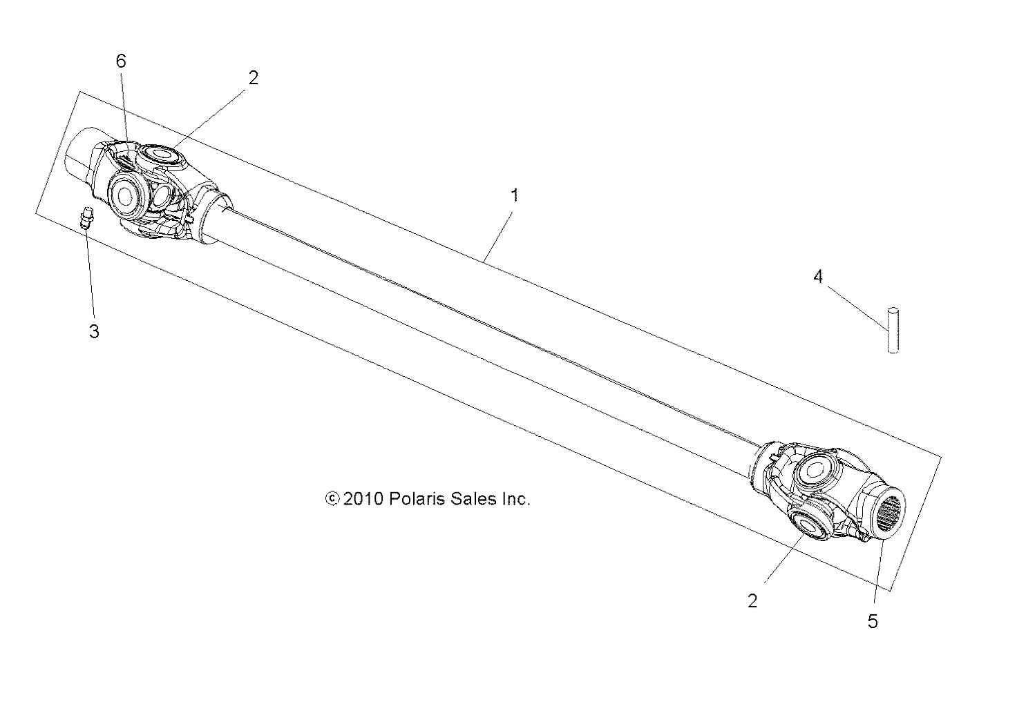 Part Number : 1332925 FRONT PROP SHAFT ASSEMBLY