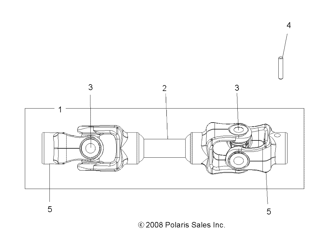 Part Number : 1332718 PROP SHAFT ASSEMBLY  REAR  6 X