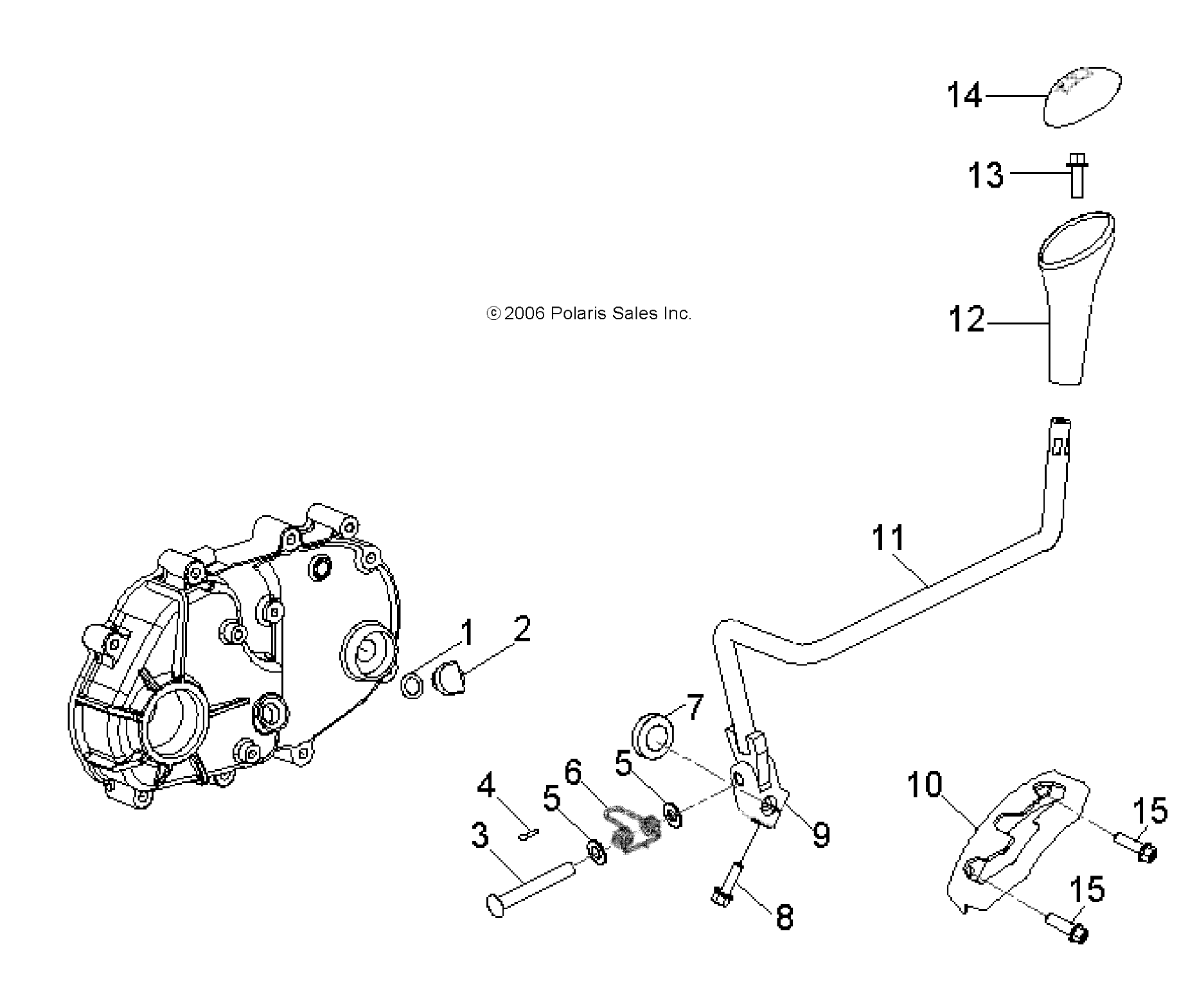 Foto diagrama Polaris que contem a peça 0450967