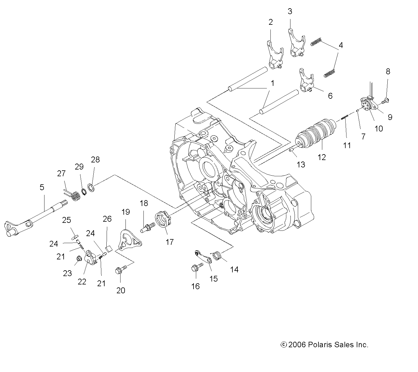 Foto diagrama Polaris que contem a peça 3083783