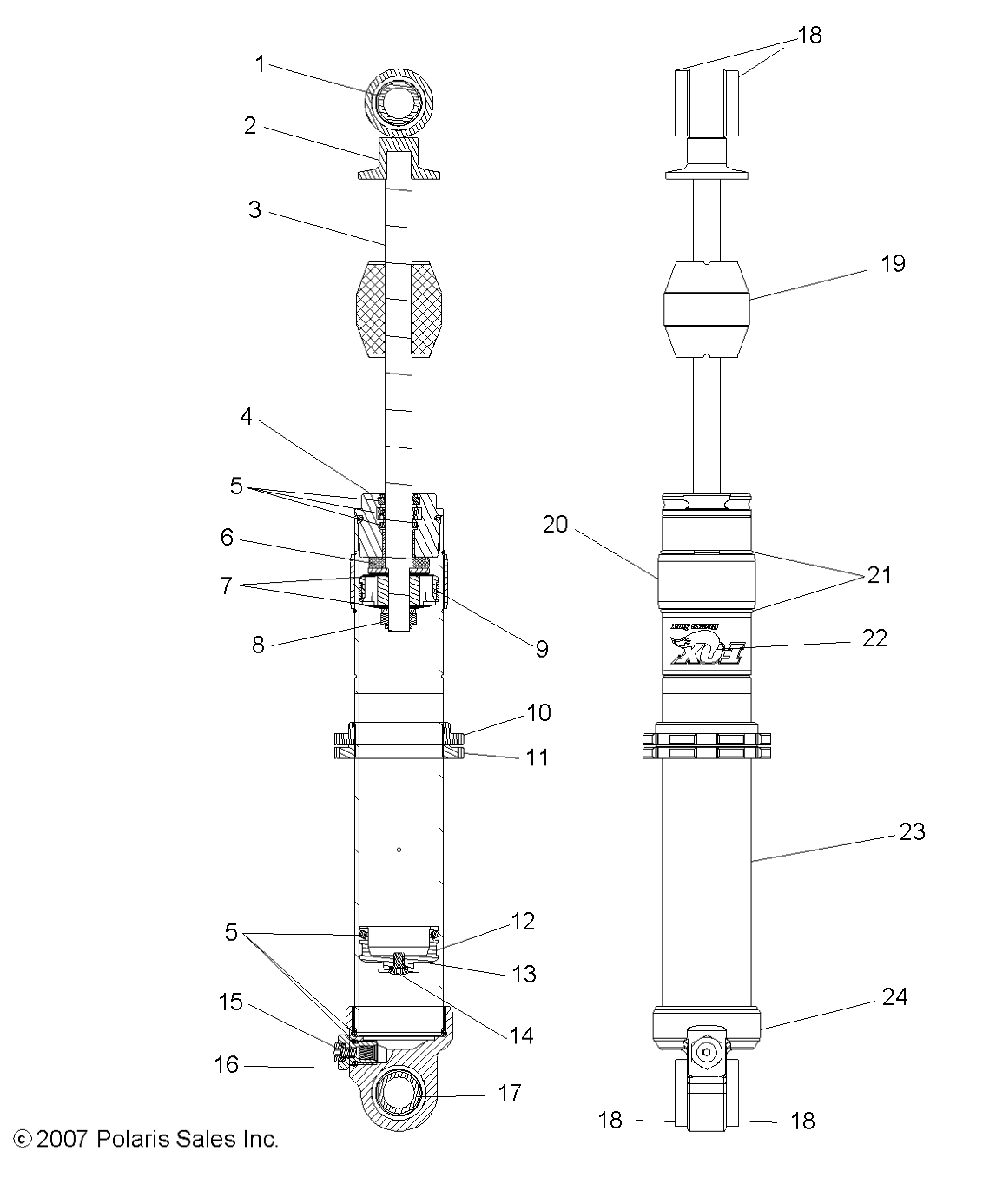 Part Number : 7043373 SHOCK FRONT