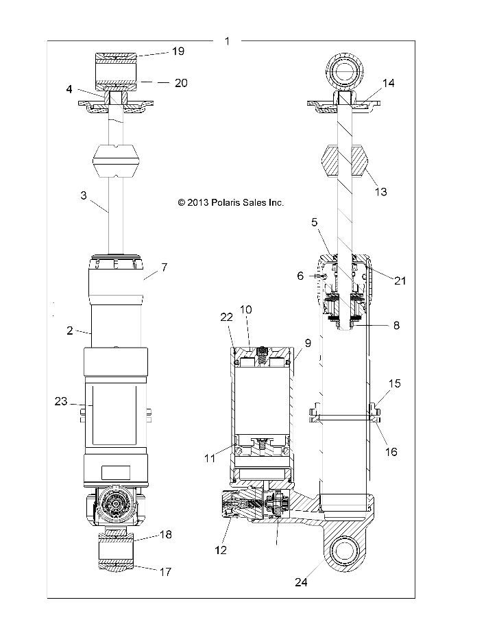 Foto diagrama Polaris que contem a peça 1500236