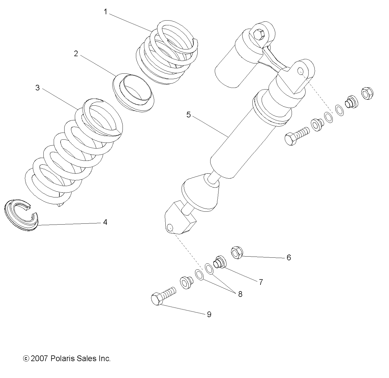 Foto diagrama Polaris que contem a peça 7518207