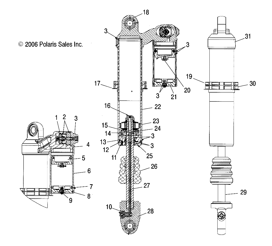 Foto diagrama Polaris que contem a peça 1500639