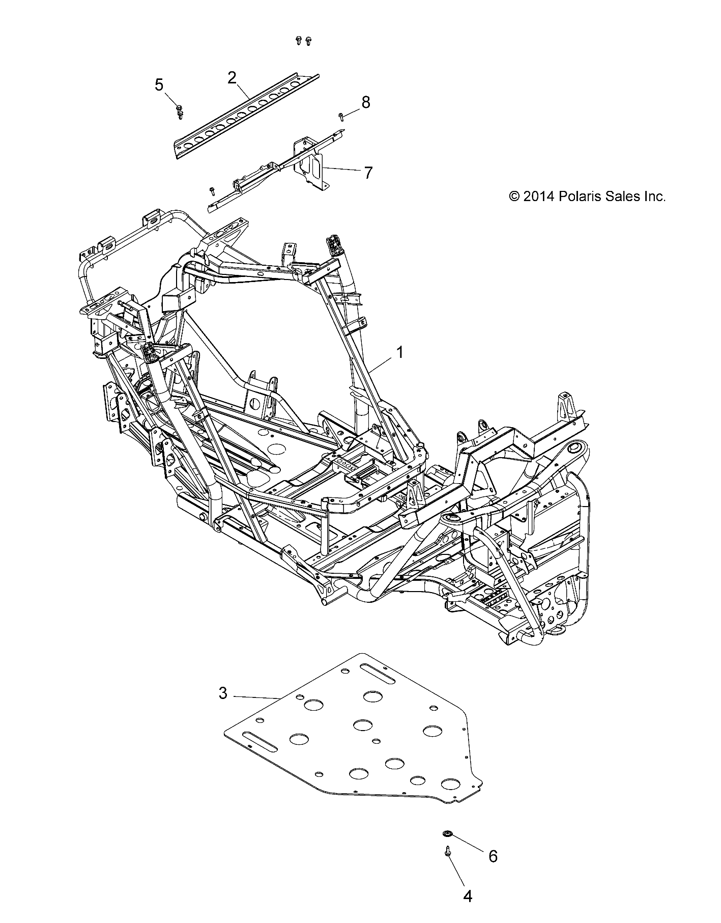 Foto diagrama Polaris que contem a peça 5254980-329