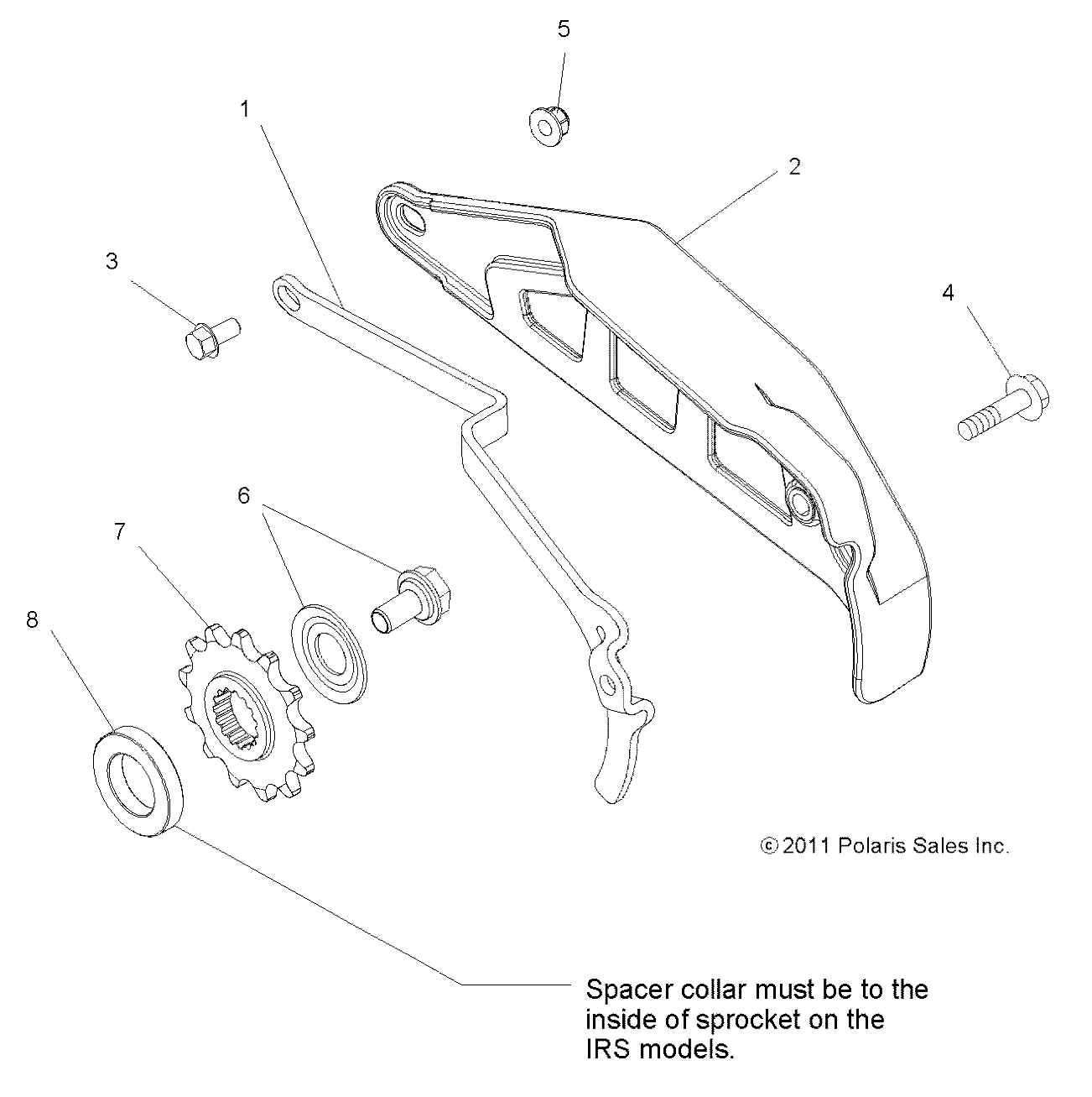 Foto diagrama Polaris que contem a peça 7661941