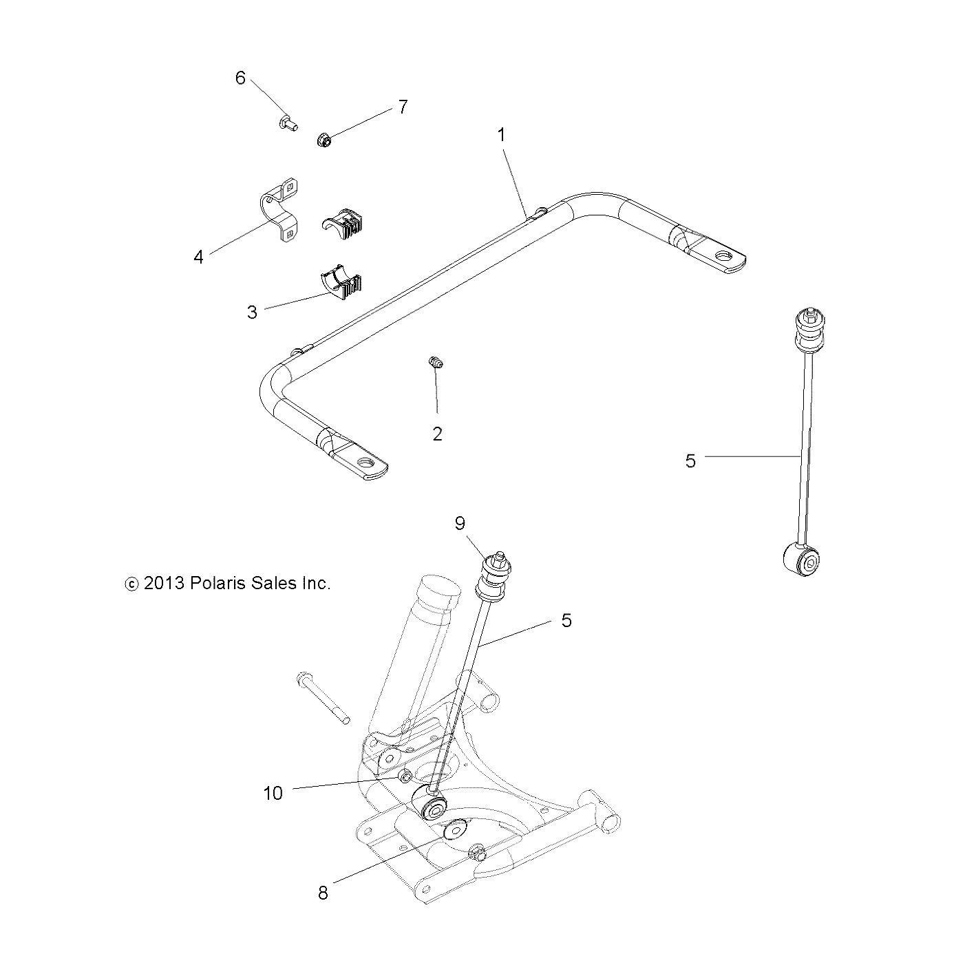 Foto diagrama Polaris que contem a peça 5413295