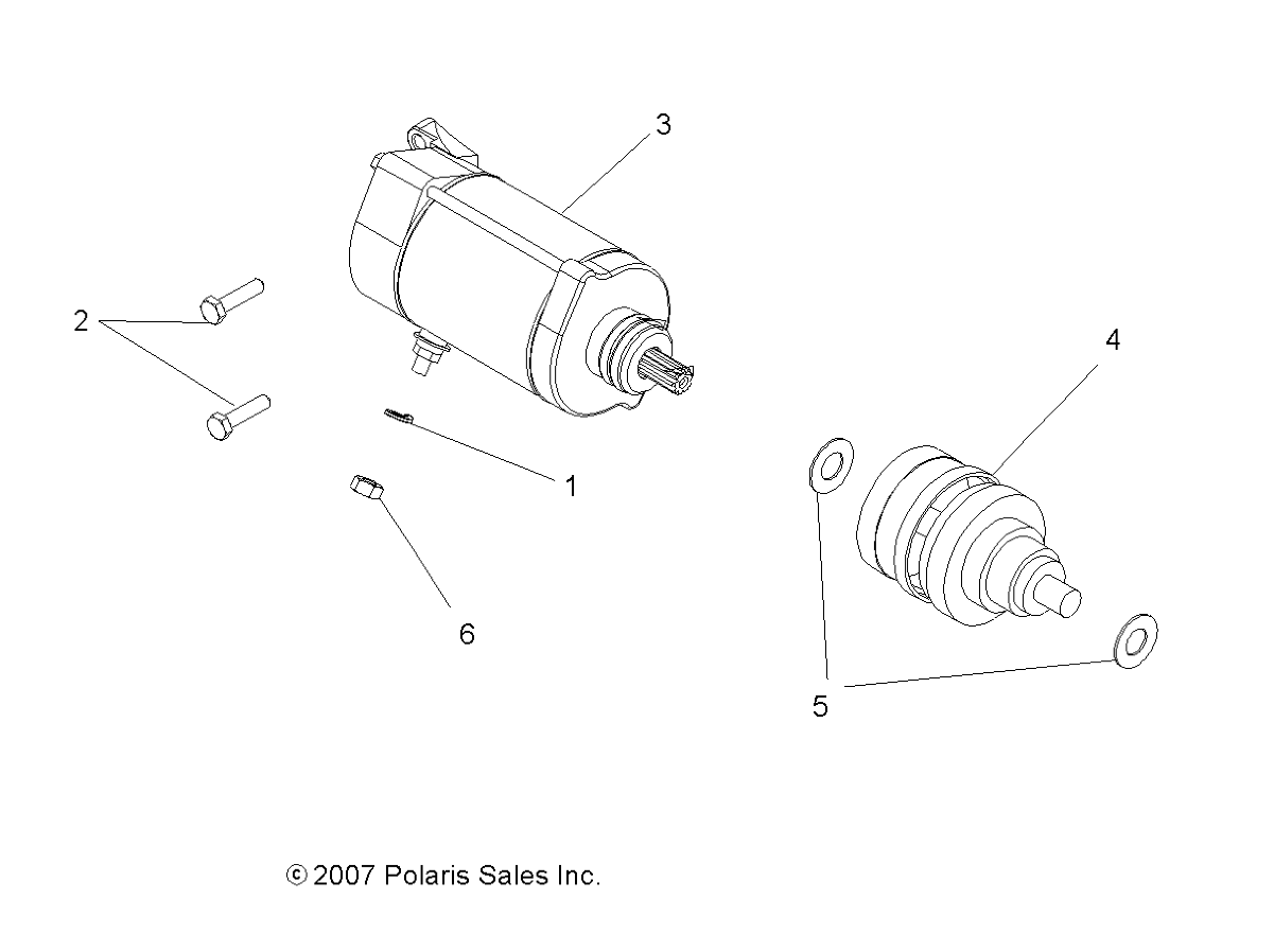 Part Number : 4012032 STARTER-ATV