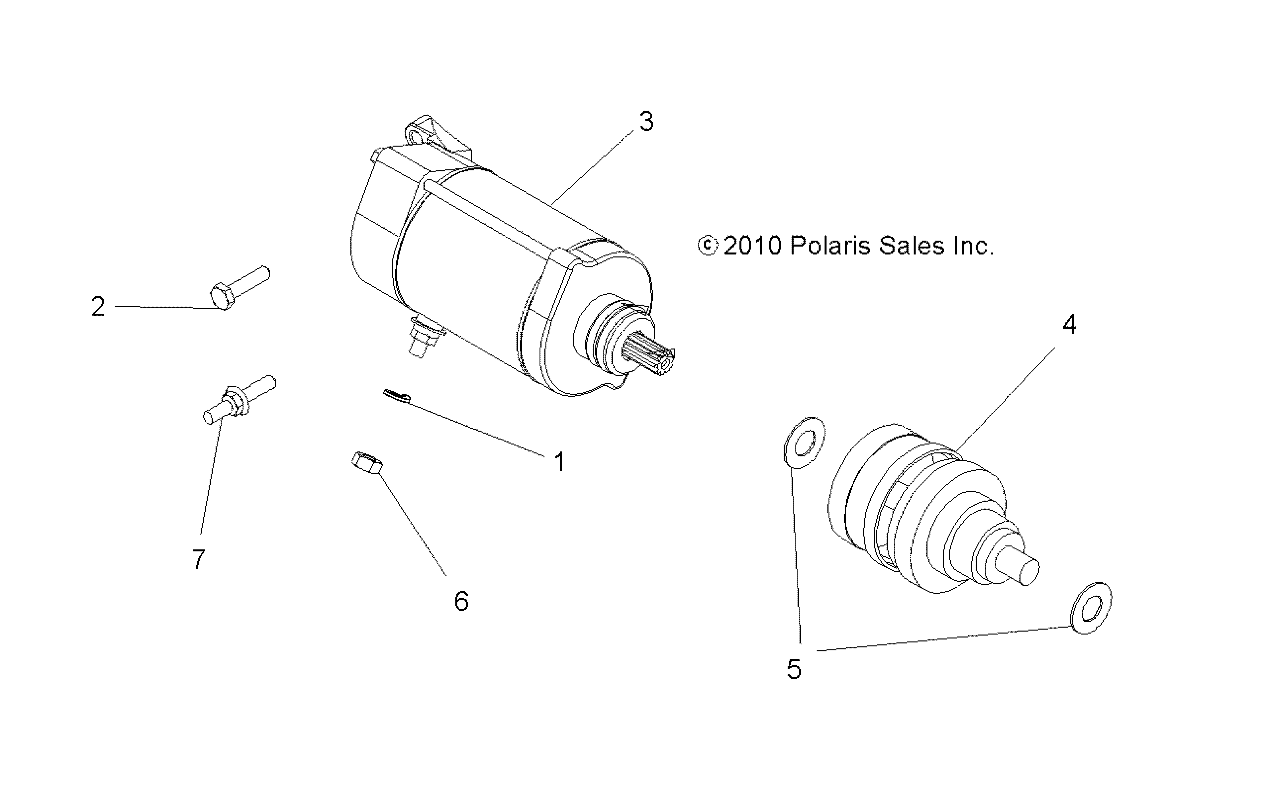 Foto diagrama Polaris que contem a peça 4012032