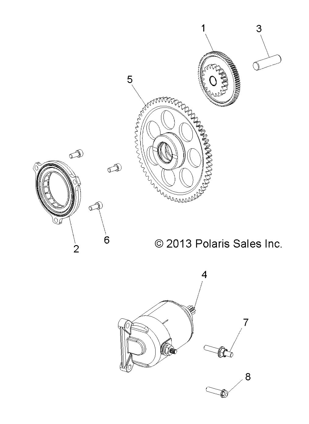 Part Number : 4015223 1 CYLINDER STARTER