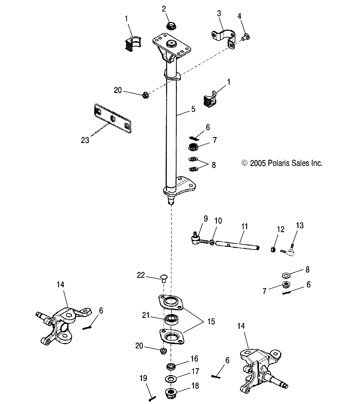 Foto diagrama Polaris que contem a peça 0452716