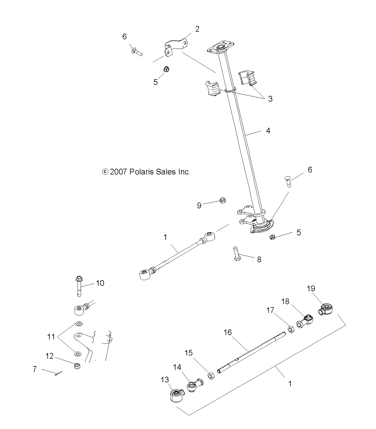 Foto diagrama Polaris que contem a peça 1822852