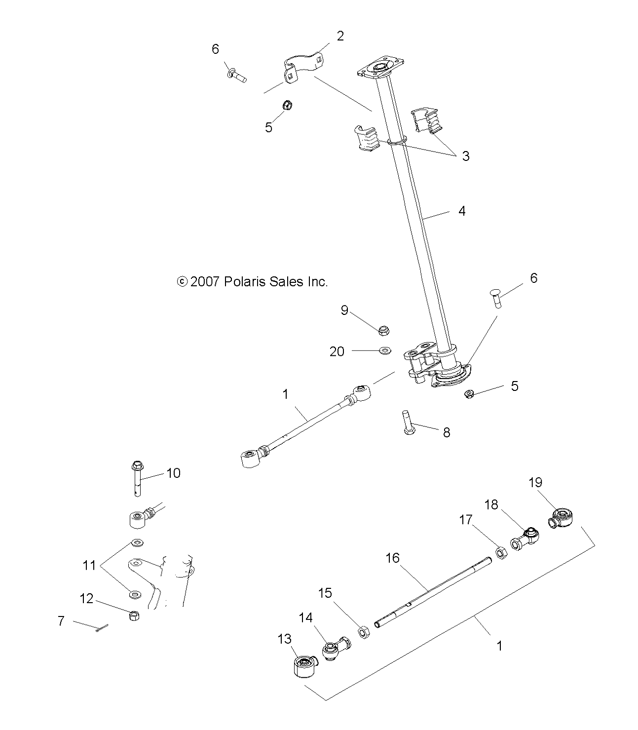 Foto diagrama Polaris que contem a peça 1015958