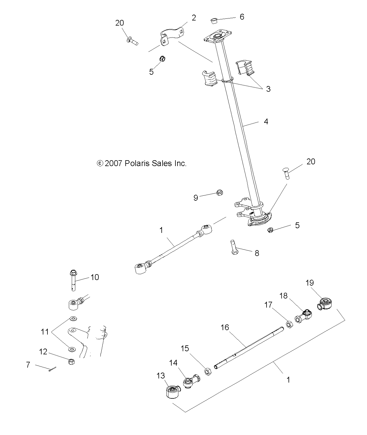 Part Number : 1823278 STEERING POST