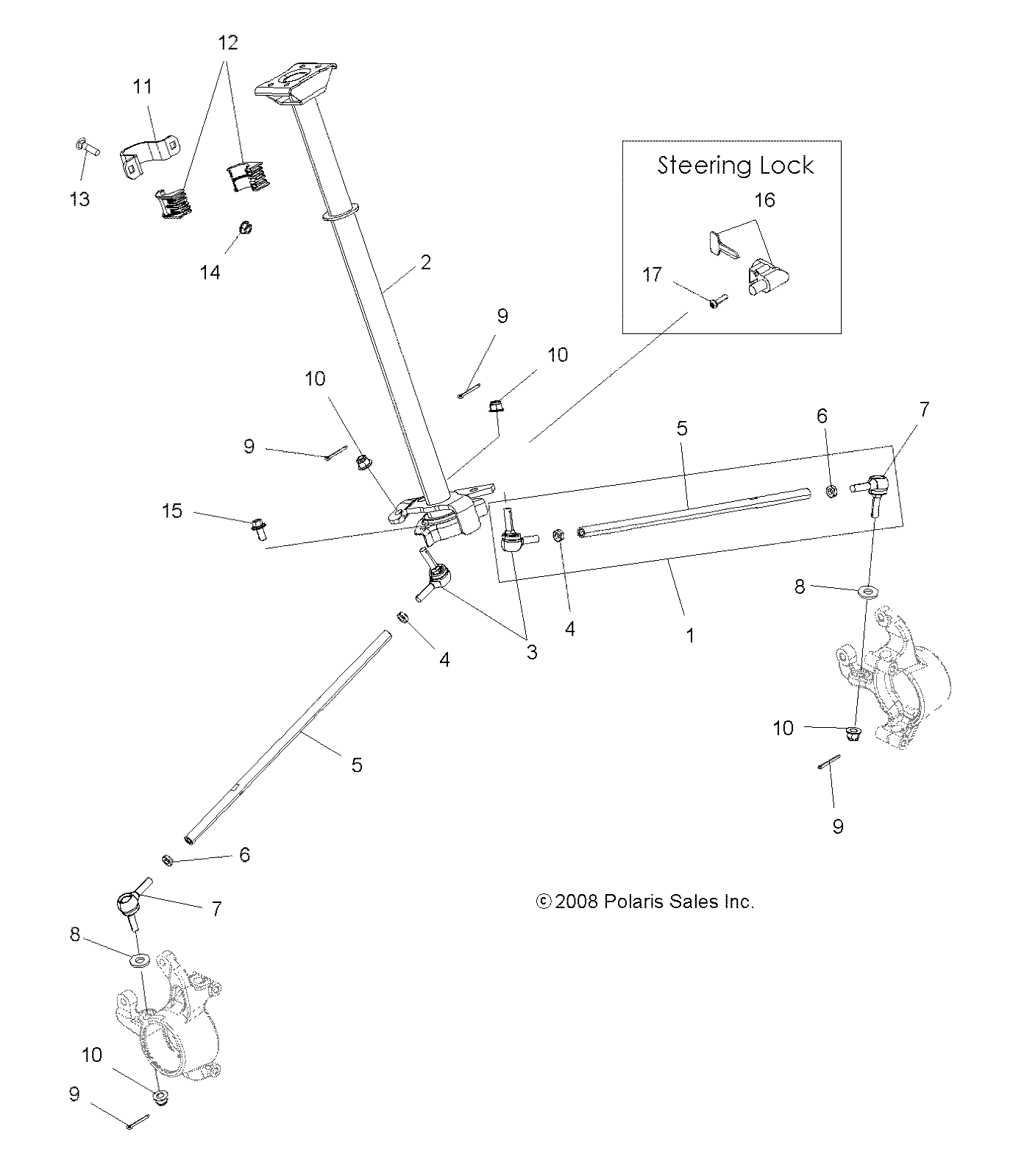 Part Number : 1823773 STEERING POST WELD