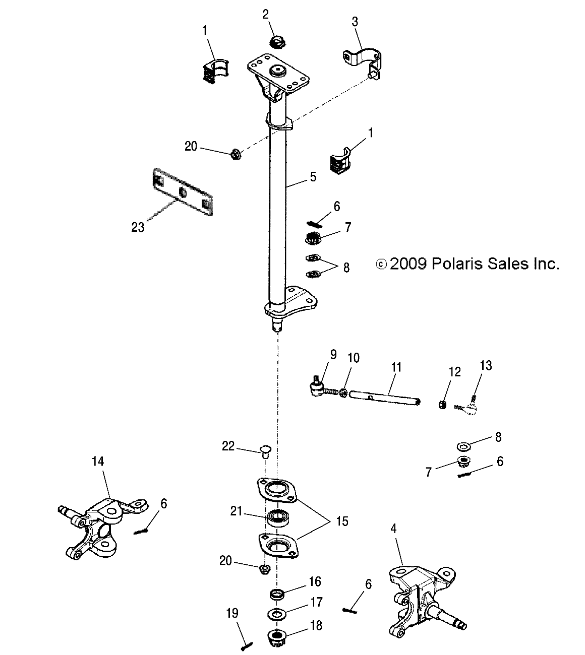 Foto diagrama Polaris que contem a peça 0453129