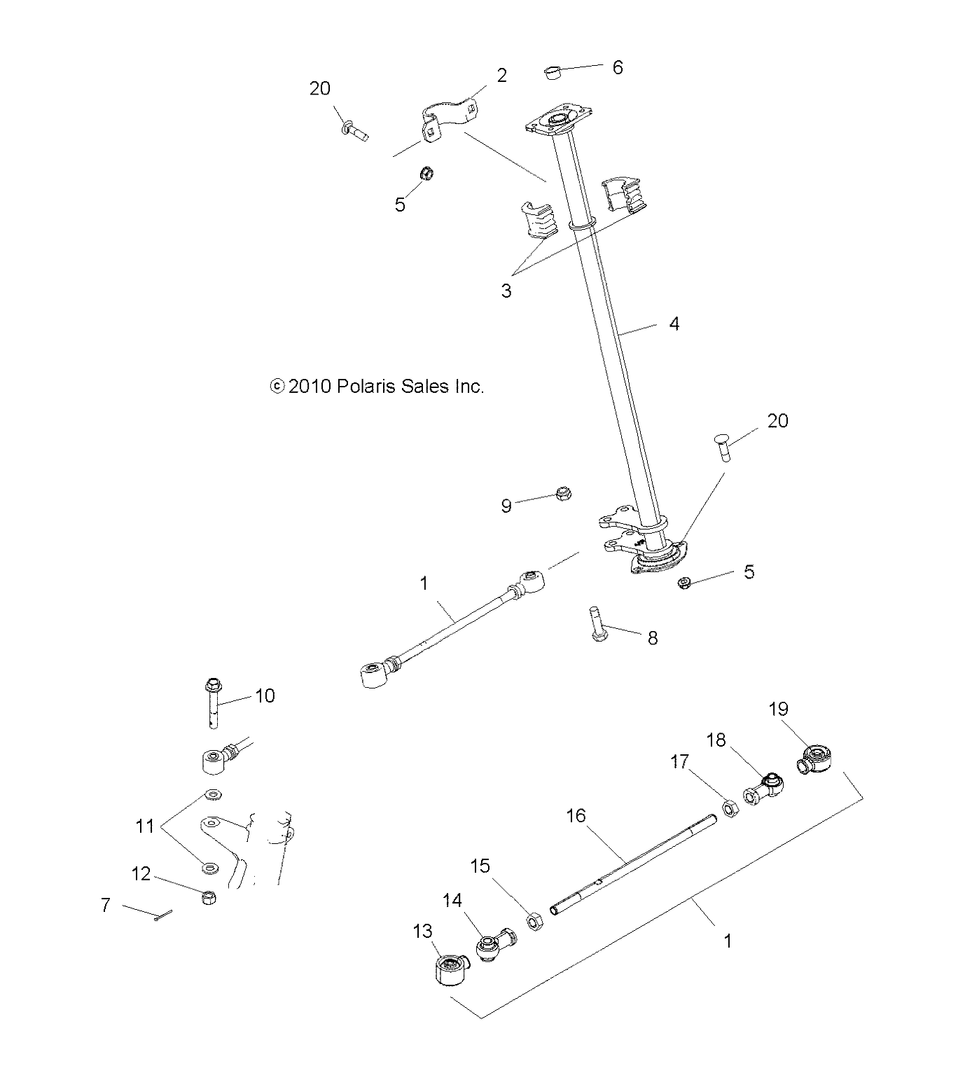 Foto diagrama Polaris que contem a peça 5435661