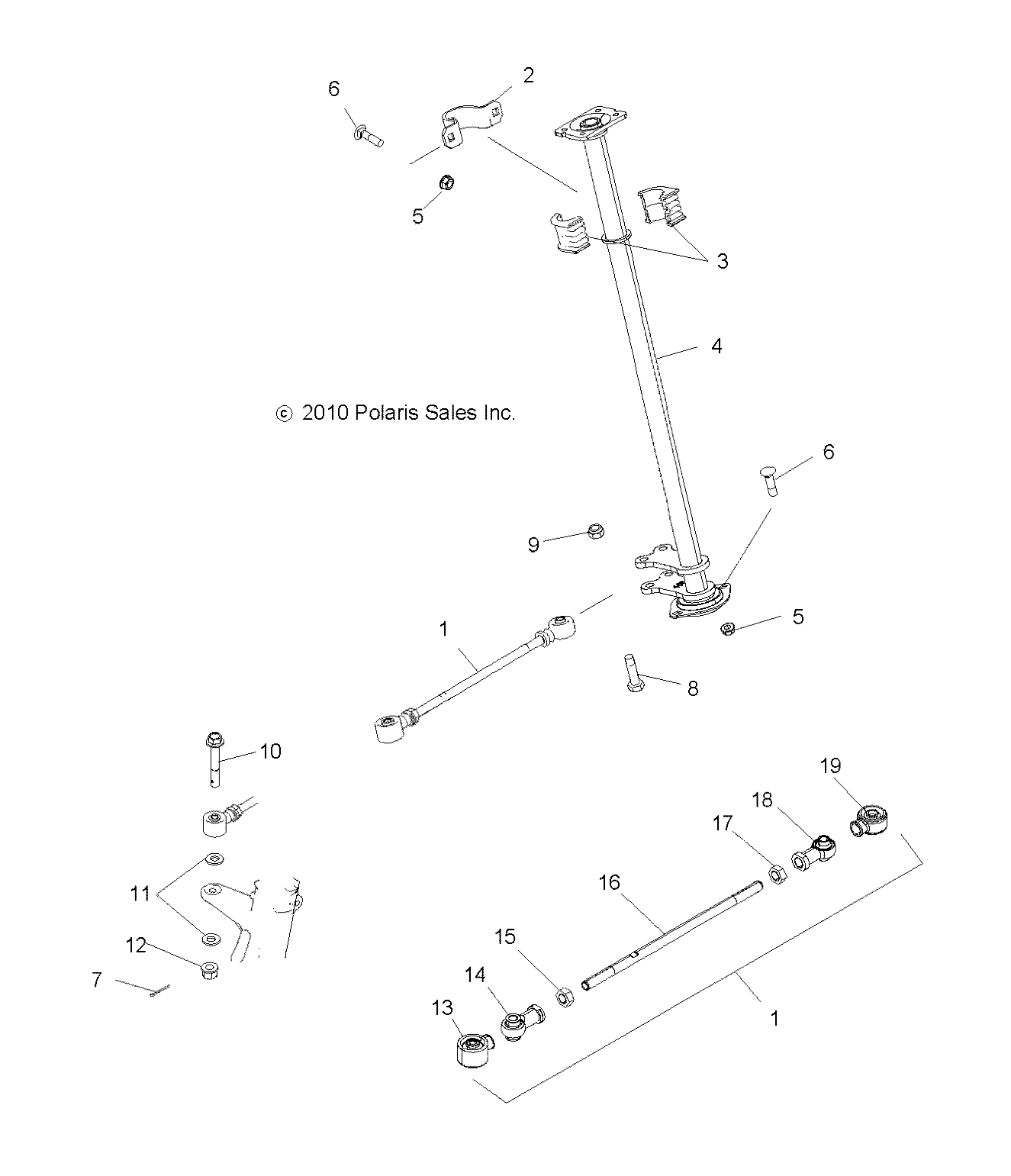 Foto diagrama Polaris que contem a peça 1823278