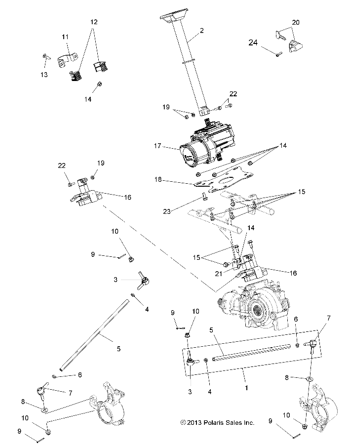 Foto diagrama Polaris que contem a peça 2412743