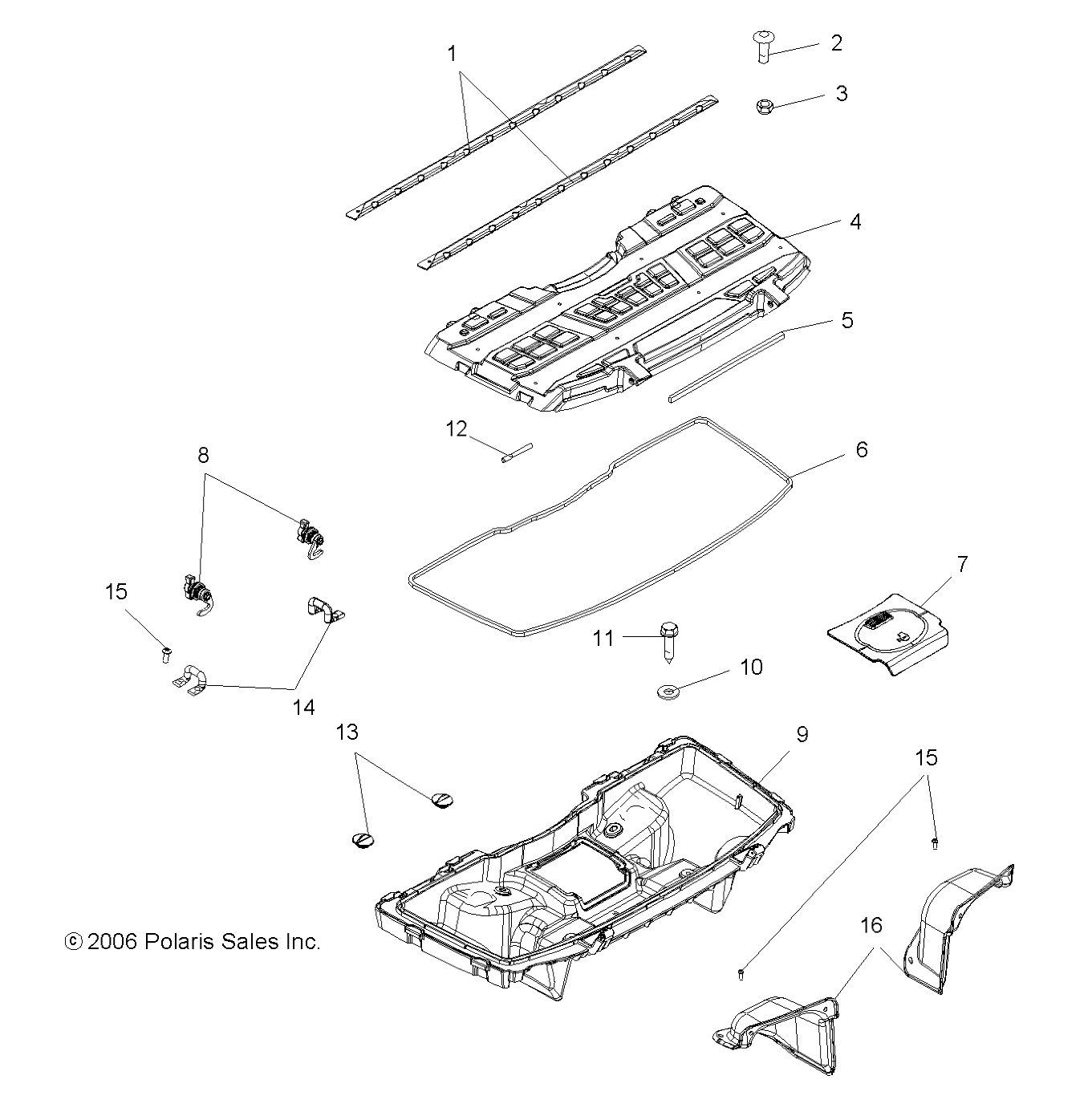 Foto diagrama Polaris que contem a peça 5413035