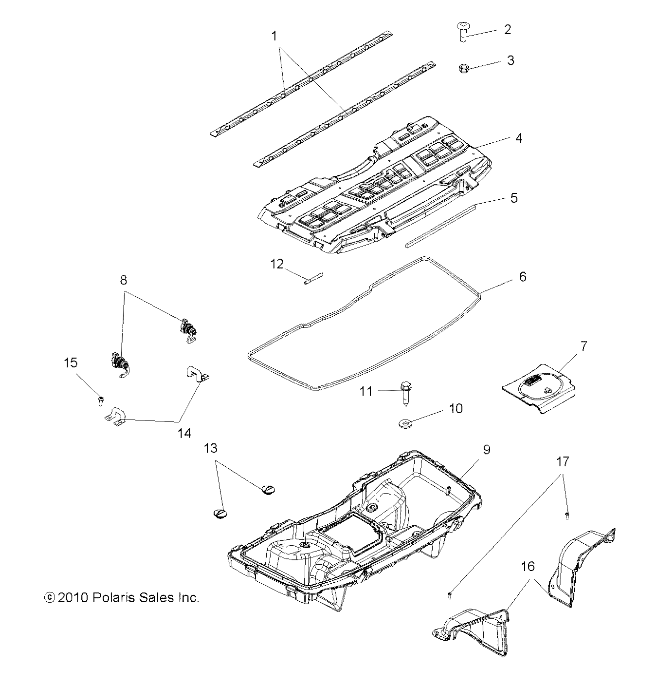 Foto diagrama Polaris que contem a peça 5521706