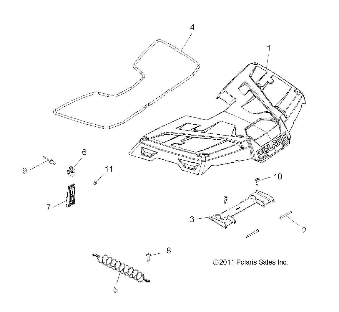 Part Number : 7081737 LATCH-HOOK UPPER