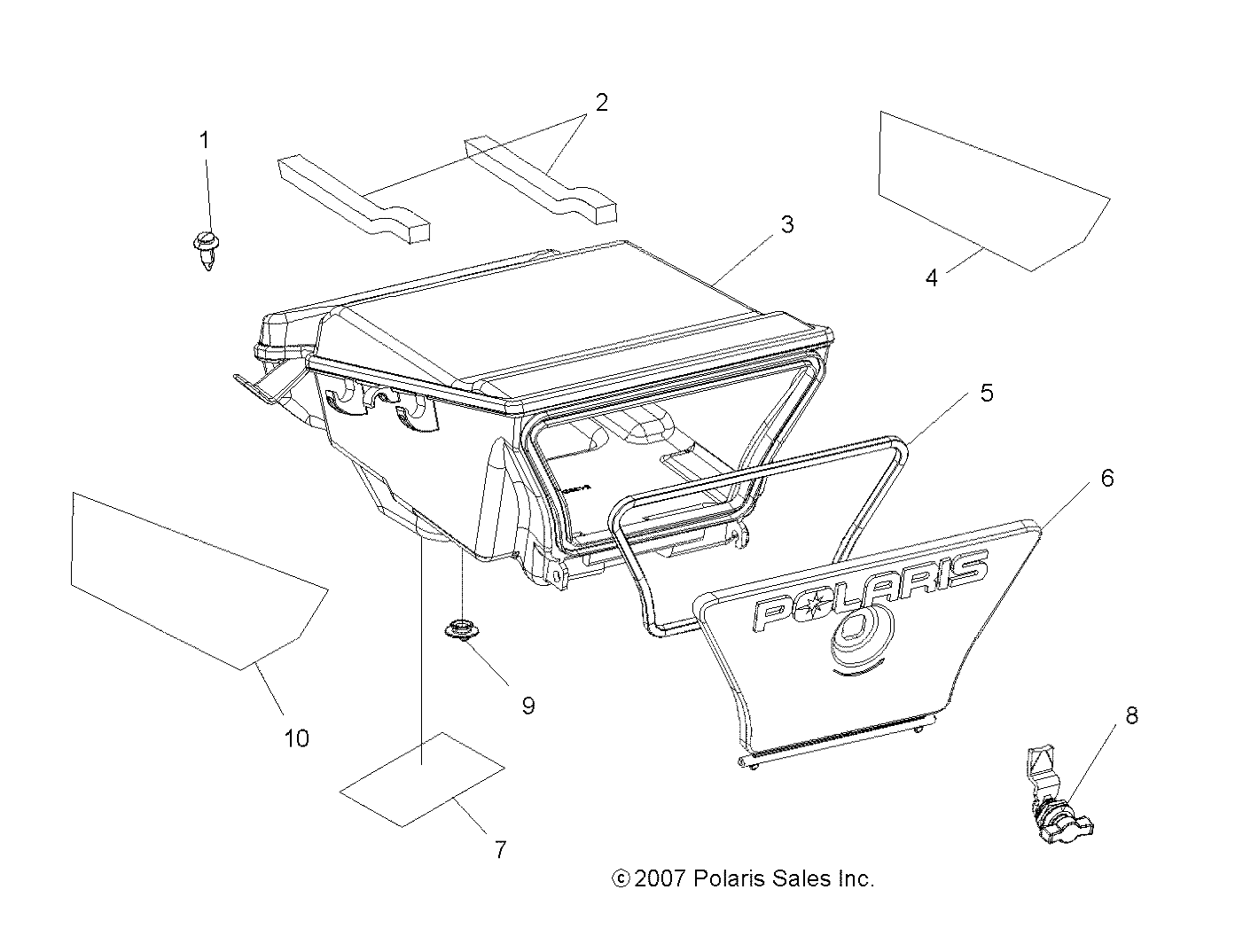 Part Number : 5813048 FOIL-REAR CARGO BOX