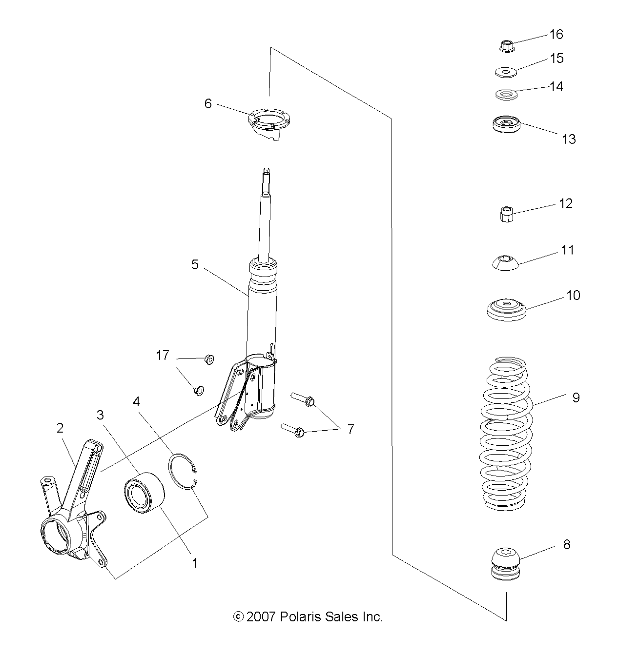 Foto diagrama Polaris que contem a peça 3514342