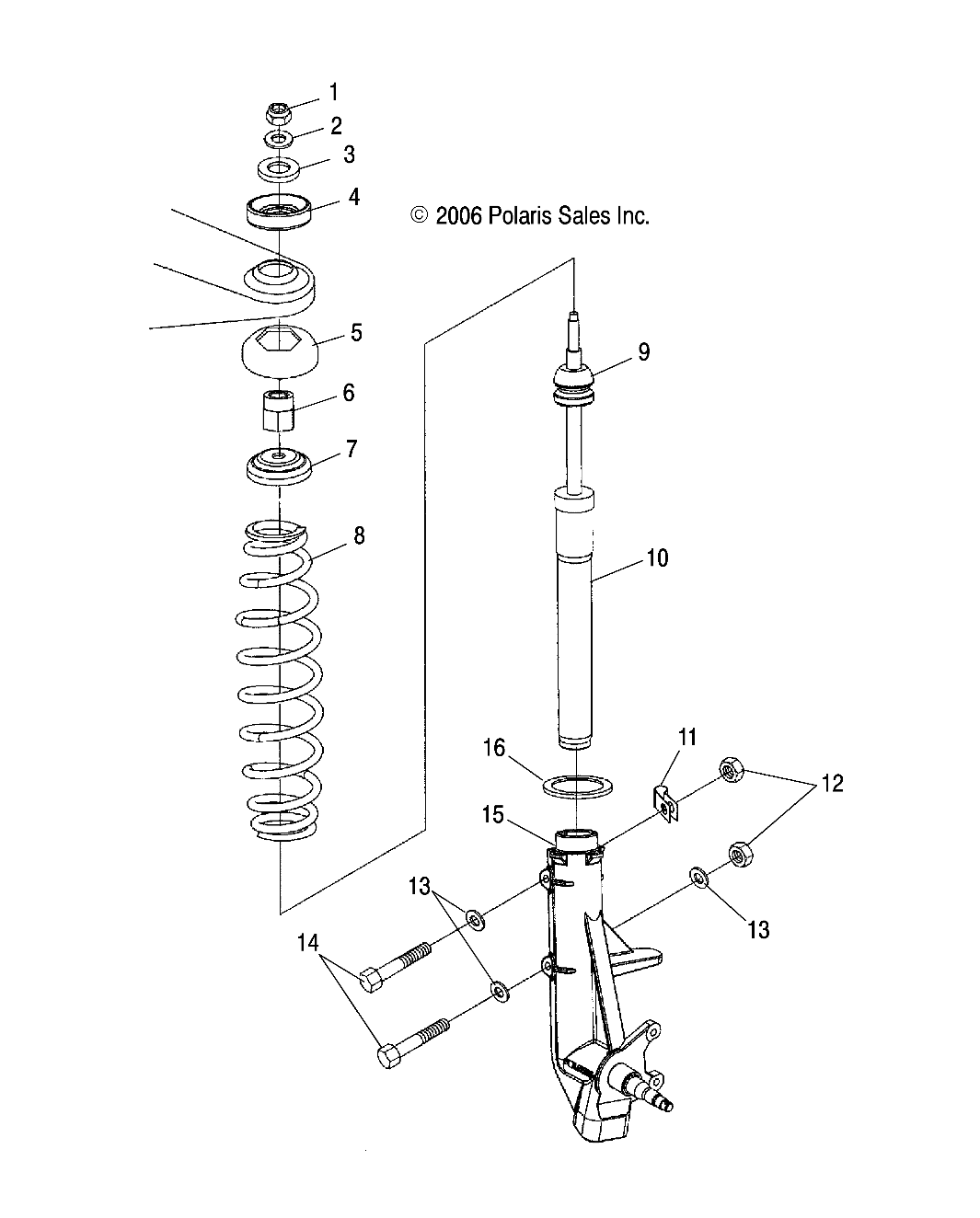 Foto diagrama Polaris que contem a peça 7041850-067