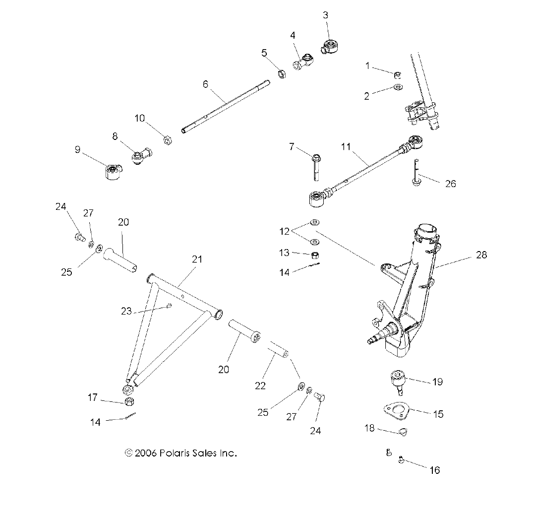Foto diagrama Polaris que contem a peça 7061153