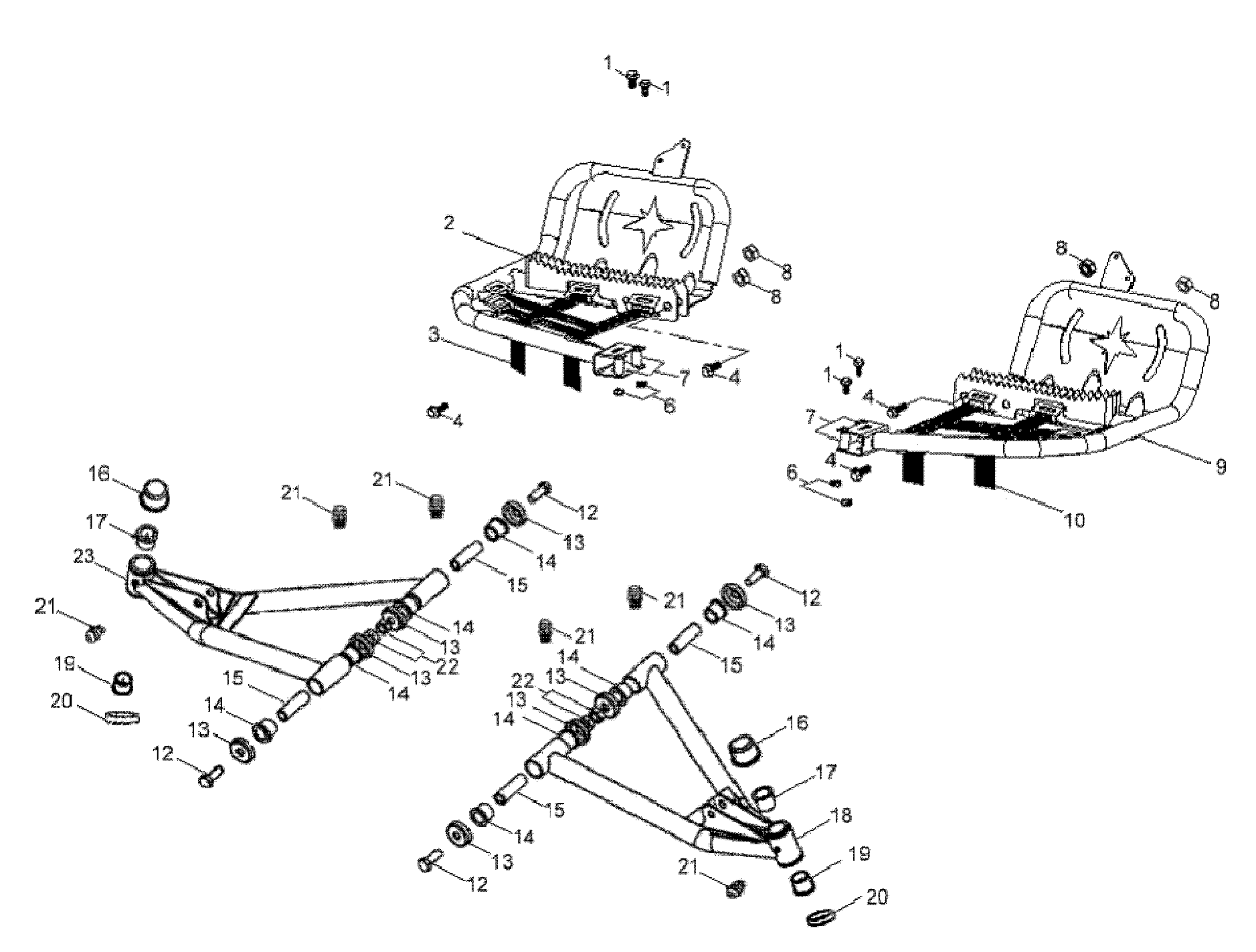 Part Number : 0454085 BOLT-FOOTREST NERF