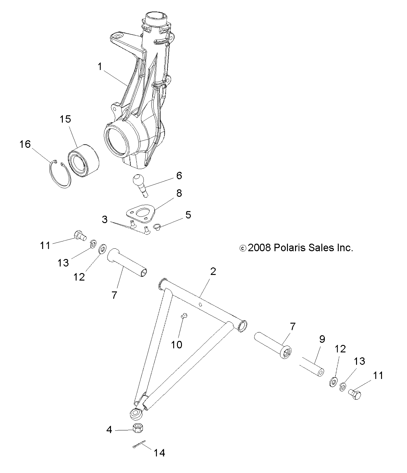 Foto diagrama Polaris que contem a peça 2202285-067