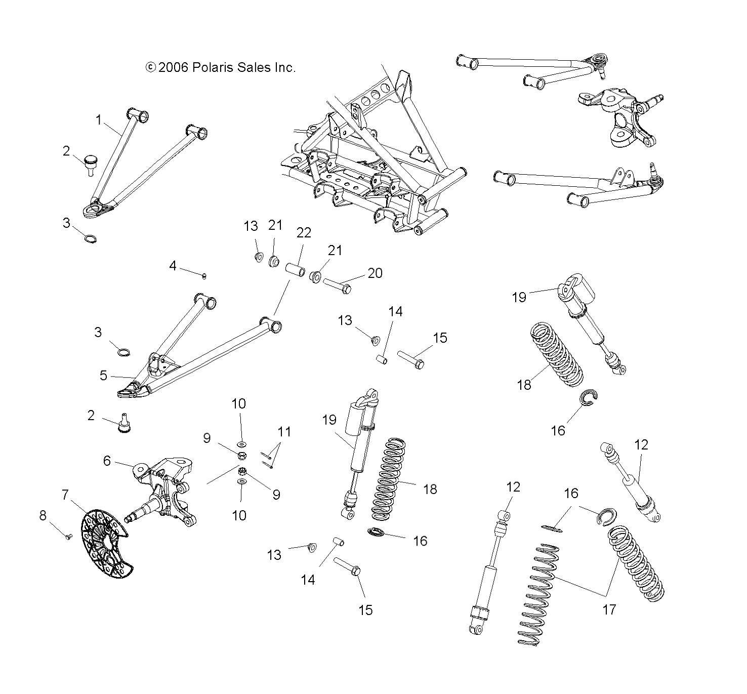 Foto diagrama Polaris que contem a peça 7043092-293